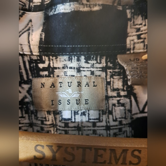 Natural Issue Hawaiian Short Sleeve Shirt Size L Cotton Beach Surf Board Bus - Picture 3 of 9